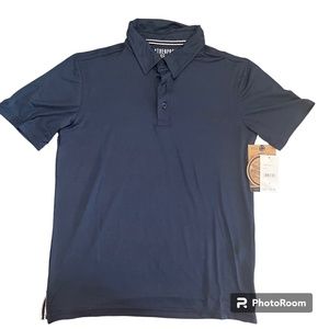 Weatherproof Vintage Boys Tech Short Sleeve Polo Shirt - Navy Blue, Size M 10-12